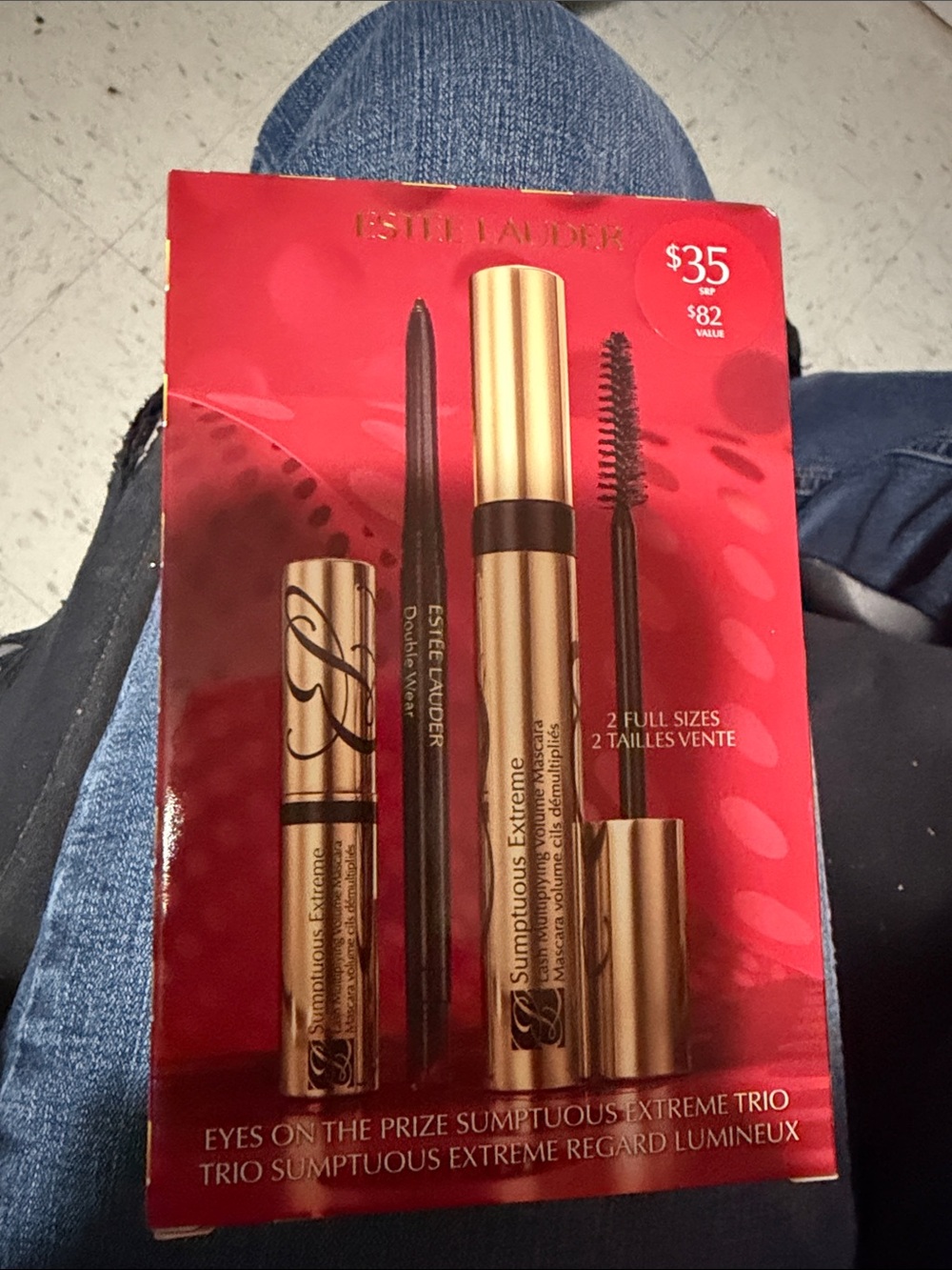 Estee Lauder Mascara & Eyeliner Trio - Gold & Black